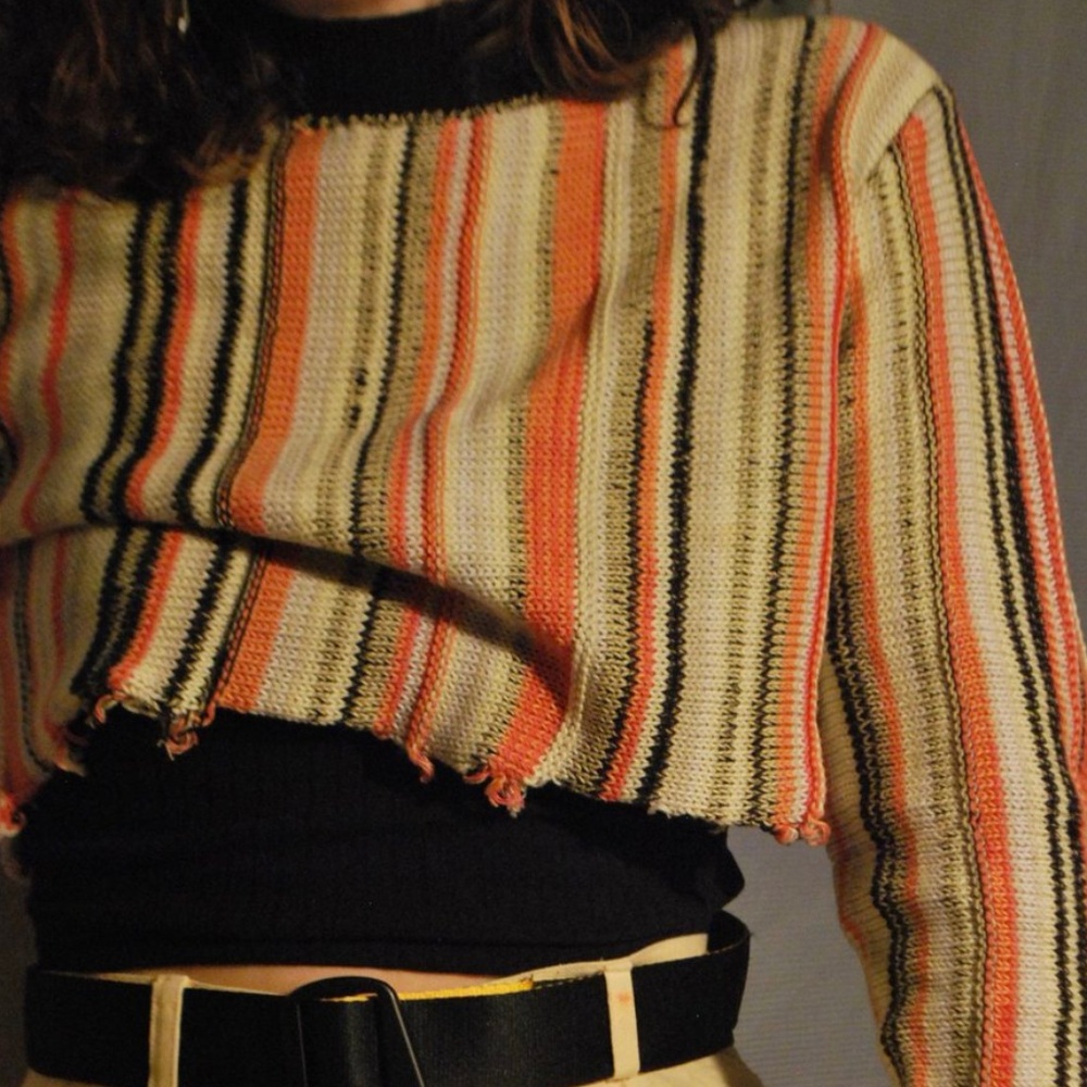 vintage striped sweater